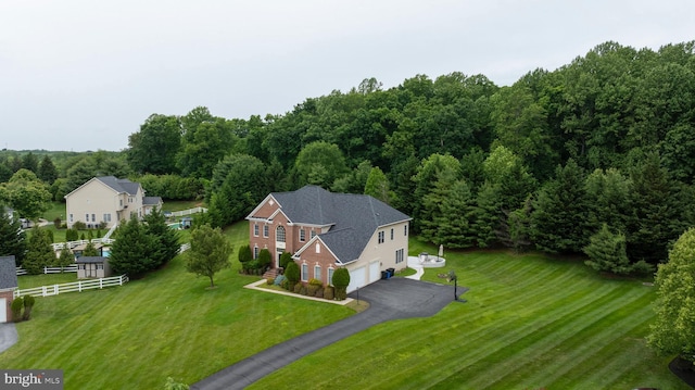 12406 Old Grey Mare Ct, Reisterstown, MD 21136 - aerial view of property and surrounding area with a heavily wooded area