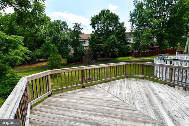43193 Ribboncrest Ter, Ashburn, VA 20147 - wooden deck with a lawn