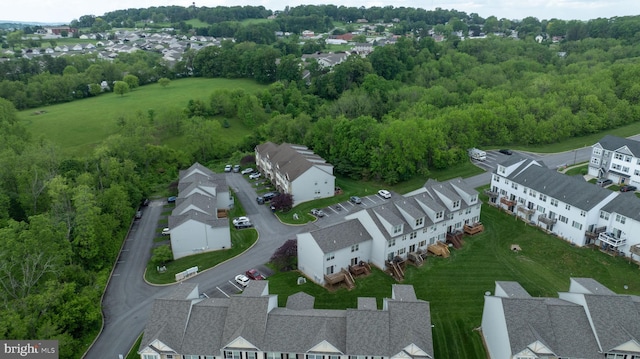 aerial view of residential area