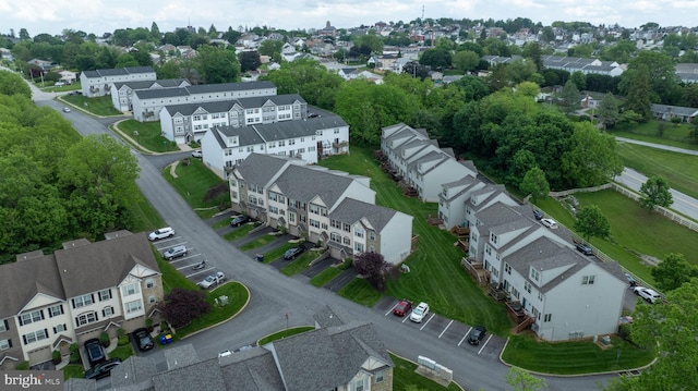 aerial view of residential area
