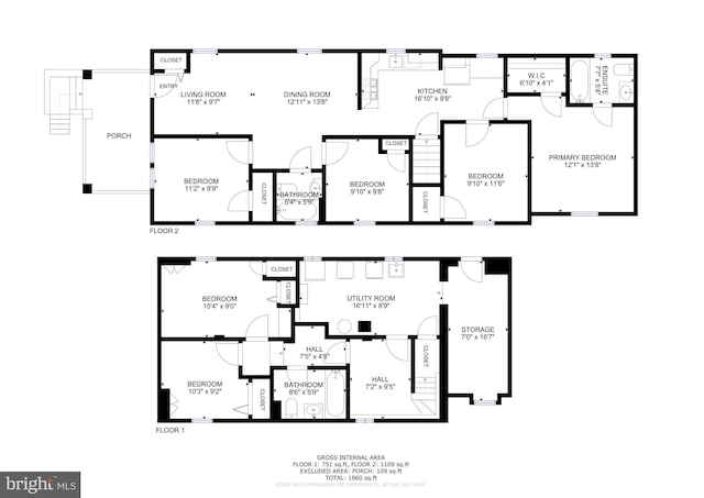 3322 Ely Pl SE, Washington, DC 20019 - floor plan / room layout