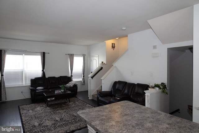 847 Lissicasey Loop, Middletown, DE 19709 - living area with wood finished floors and stairs