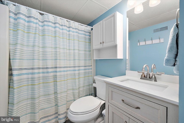 6007 Atlantic Ave Unit 207, Ocean City, MD 21842 - bathroom with toilet, vanity, and curtained shower