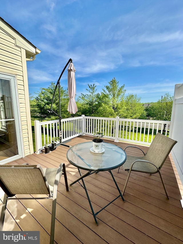 view of deck