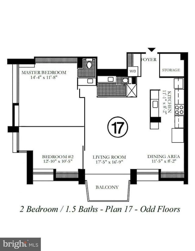 604 S Washington Sq Unit 2917, Philadelphia, PA 19106 - room layout