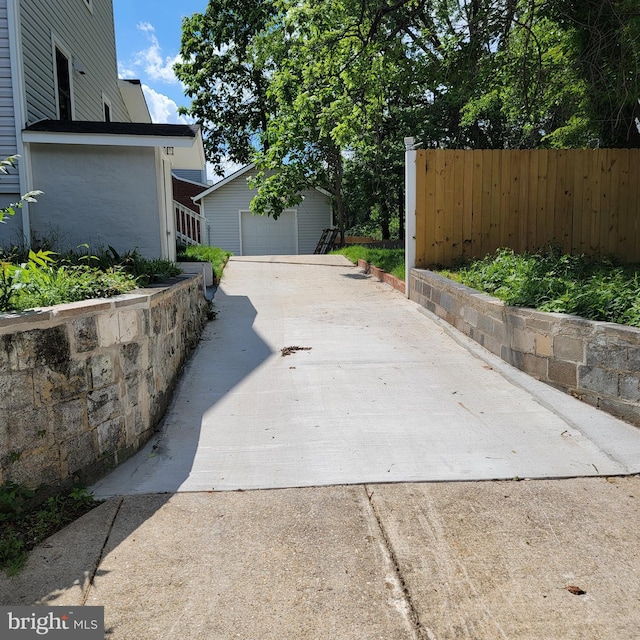 3608 Upshur St, Brentwood, MD 20722 - exterior space featuring driveway and a detached garage