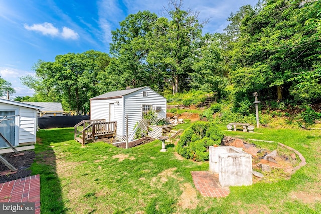 15415 Michigan Rd, Woodbridge, VA 22191 - view of yard with an outbuilding and a storage unit