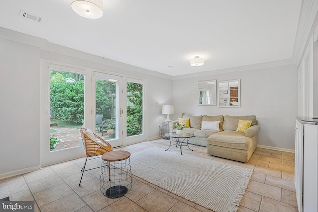 1153 Randolph Rd, Mclean, VA 22101 - living area featuring plenty of natural light and ornamental molding