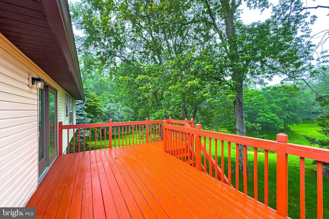 5 Wood Oak, Nottingham, MD 21236 - wooden deck with view of scattered trees