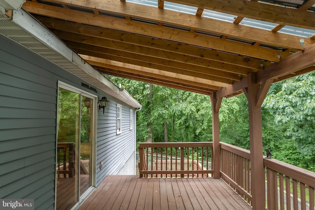 11600 Saddleback Dr, Fredericksburg, VA 22407 - view of wooden terrace