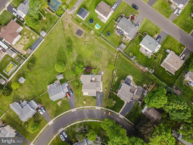 aerial view of residential area