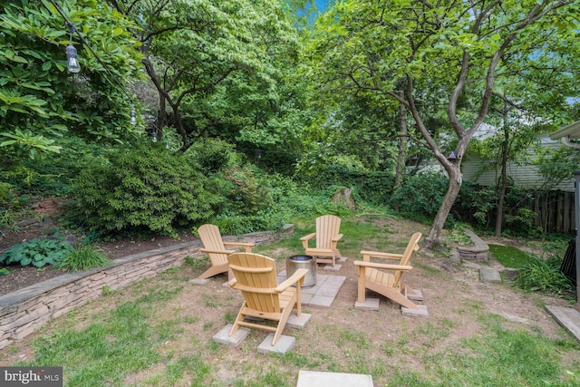 2901 N Rochester St, Arlington, VA 22213 - view of yard with an outdoor fire pit