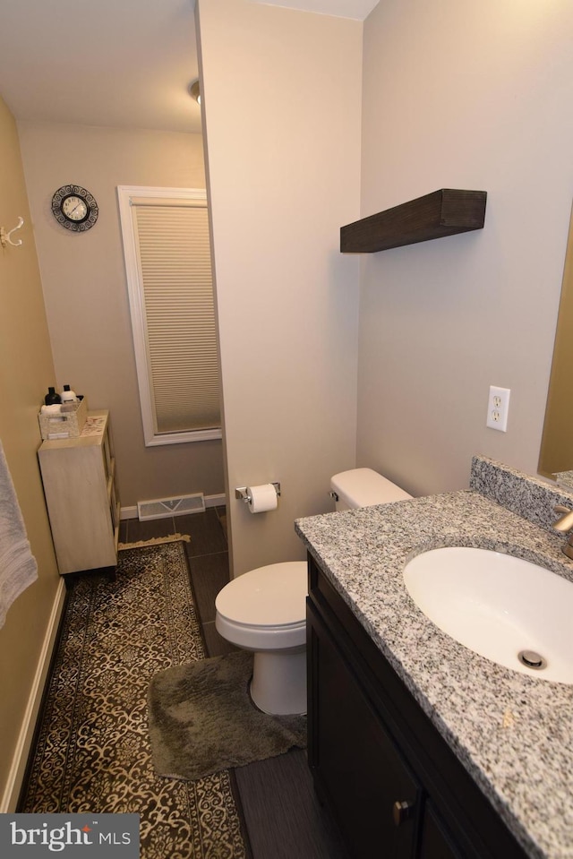 359 Eagle Way, Smyrna, DE 19977 - bathroom with vanity, toilet, and tile patterned floors
