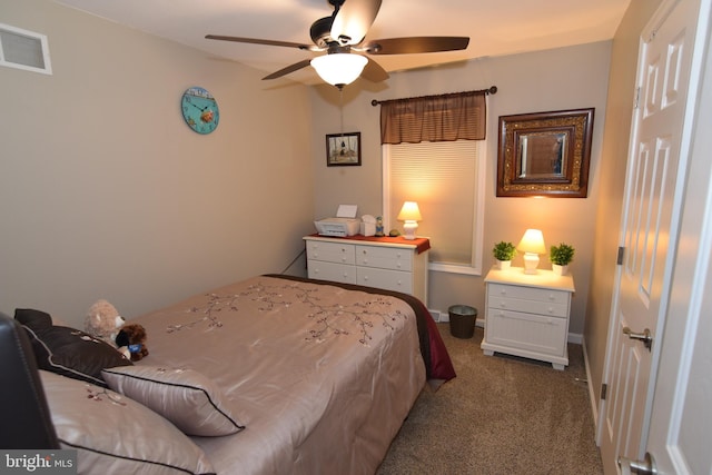 359 Eagle Way, Smyrna, DE 19977 - bedroom featuring dark colored carpet and ceiling fan