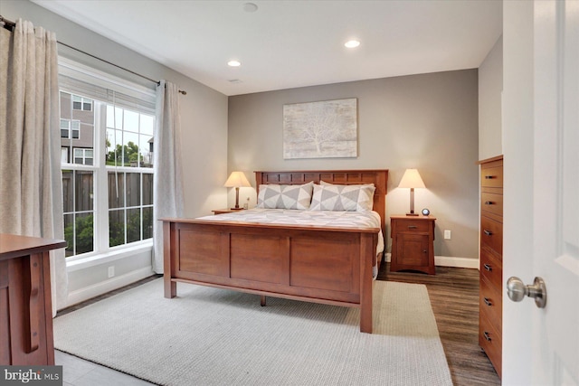 3118 Grove Ct, Mechanicsburg, PA 17055 - bedroom with baseboards, multiple windows, recessed lighting, and wood finished floors