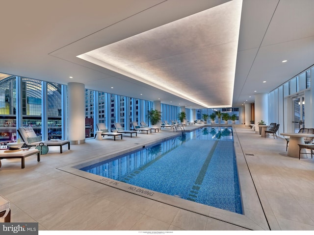 view of indoor community pool
