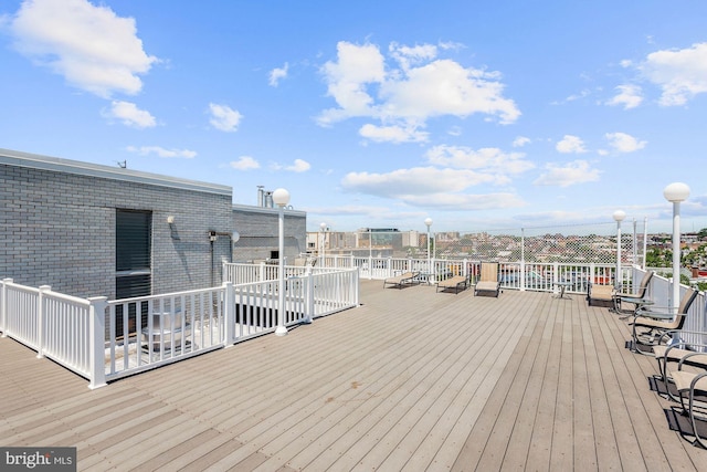 1601 18th St NW Unit 1015, Washington, DC 20009 - view of wooden deck