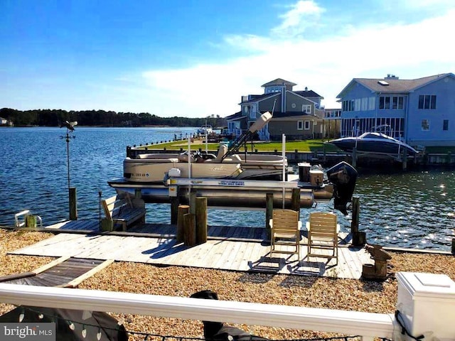 18 Ebb Tide Ct, Ocean Pines, MD 21811 - dock area with boat lift and a water view