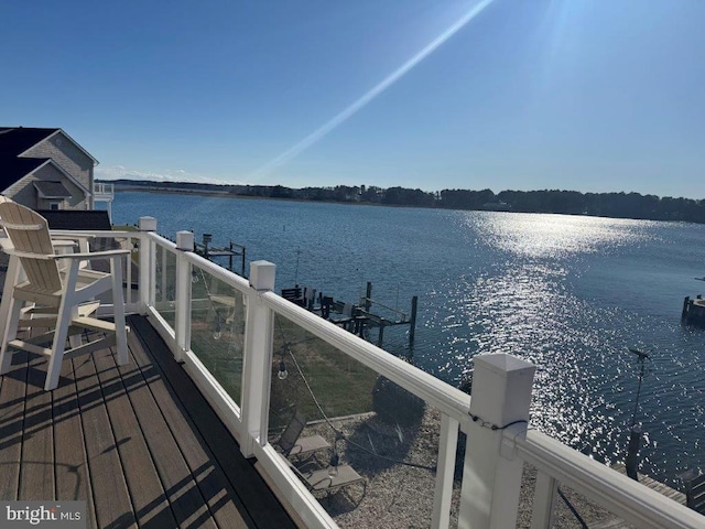 18 Ebb Tide Ct, Ocean Pines, MD 21811 - dock with a water view and a balcony