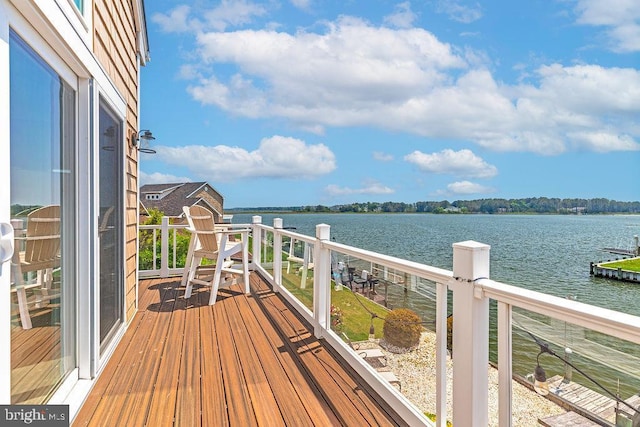 18 Ebb Tide Ct, Ocean Pines, MD 21811 - wooden terrace with a water view