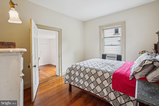 501 Park Row Pl, Harpers Ferry, WV 25425 - bedroom with hardwood / wood-style flooring, cooling unit, and baseboards