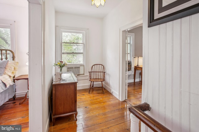 501 Park Row Pl, Harpers Ferry, WV 25425 - sitting room with light wood-style flooring and cooling unit