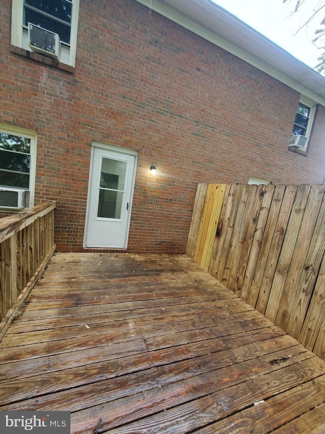 117 S Shenandoah Ave, Front Royal, VA 22630 - wooden deck with cooling unit