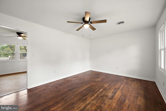 104 Louise Ave, Salisbury, MD 21804 - empty room featuring ceiling fan, dark wood-style floors, and baseboards