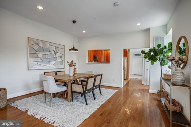 15 Todd Pl NE, Washington, DC 20002 - dining room with hardwood / wood-style floors, baseboards, and recessed lighting