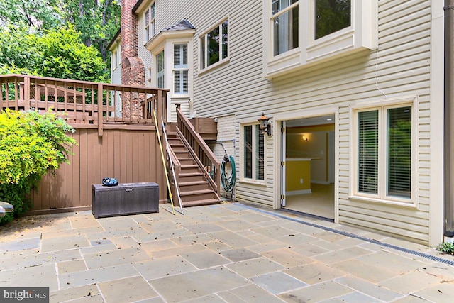 7808 Devereux Manor Ct, Fairfax Station, VA 22039 - view of patio / terrace with a deck and stairs