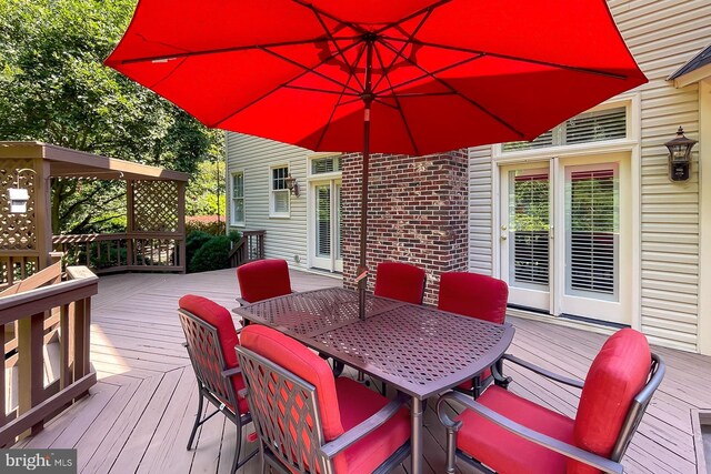 7808 Devereux Manor Ct, Fairfax Station, VA 22039 - deck featuring outdoor dining space