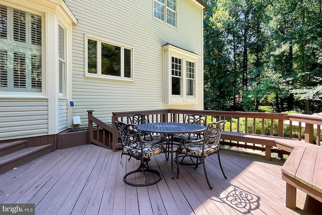 7808 Devereux Manor Ct, Fairfax Station, VA 22039 - deck featuring outdoor dining space