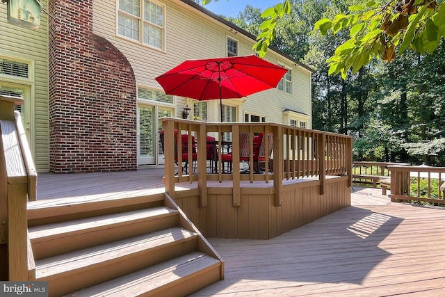 7808 Devereux Manor Ct, Fairfax Station, VA 22039 - view of wooden terrace
