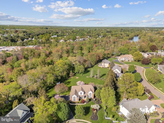 4 Stults Dr, Plainsboro, NJ 08536 - aerial perspective of suburban area with a forest