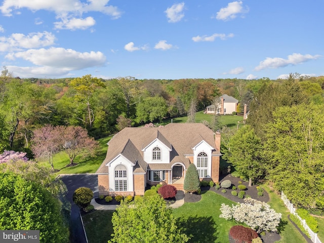 4 Stults Dr, Plainsboro, NJ 08536 - aerial view of property and surrounding area featuring a heavily wooded area
