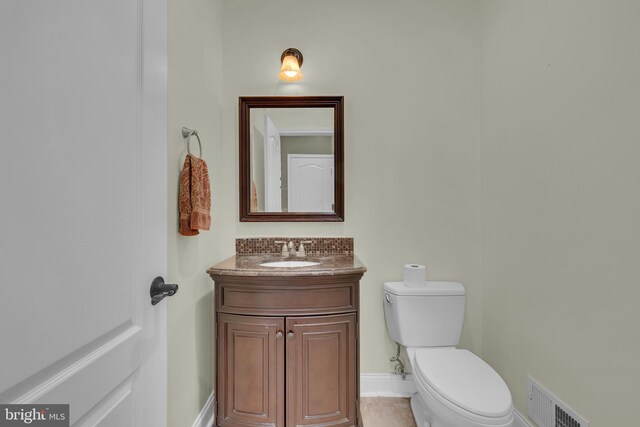 4 Stults Dr, Plainsboro, NJ 08536 - bathroom with toilet, vanity, and baseboards