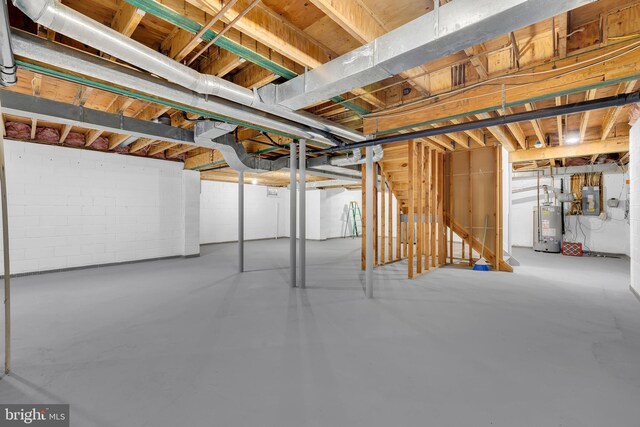 4 Stults Dr, Plainsboro, NJ 08536 - unfinished basement featuring water heater and electric panel