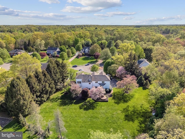 4 Stults Dr, Plainsboro, NJ 08536 - aerial view of property and surrounding area featuring a heavily wooded area