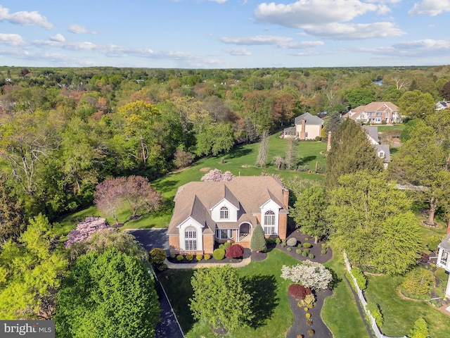 4 Stults Dr, Plainsboro, NJ 08536 - aerial view of property and surrounding area with a forest