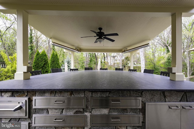 902 Emerald Dr, Alexandria, VA 22308 - view of patio / terrace with ceiling fan