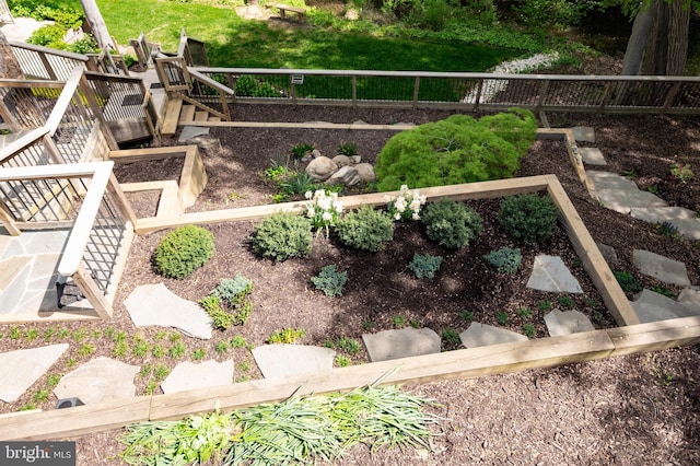 902 Emerald Dr, Alexandria, VA 22308 - view of yard with a garden and fence