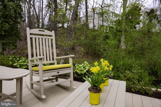 902 Emerald Dr, Alexandria, VA 22308 - view of wooden terrace