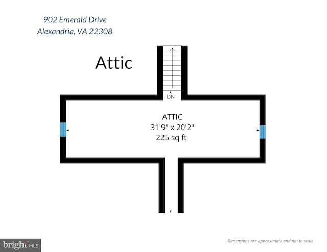 902 Emerald Dr, Alexandria, VA 22308 - room layout