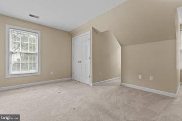 502 Pride Of Baltimore Dr, Arnold, MD 21012 - bonus room featuring carpet, baseboards, and vaulted ceiling