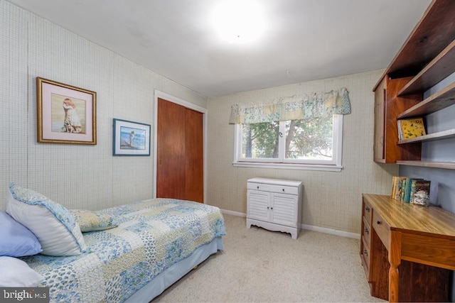 60 Holly, Long Beach Township, NJ 08008 - bedroom featuring a closet, light colored carpet, and baseboards