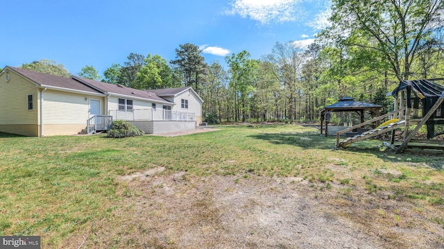 6057 English Creek Ave, Egg Harbor Township, NJ 08234 - view of green lawn featuring a gazebo