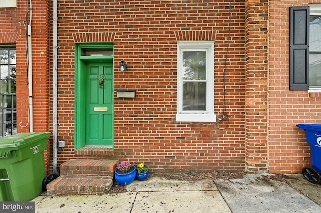 1037 William St, Baltimore, MD 21230 - doorway to property featuring brick siding