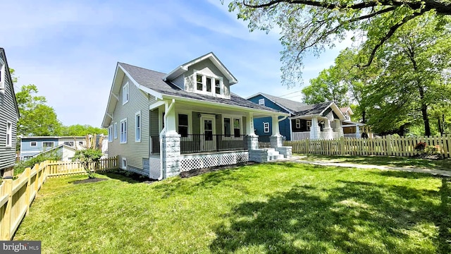 bungalow-style house featuring covered porch