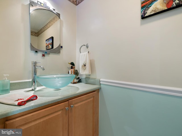 bathroom featuring vanity