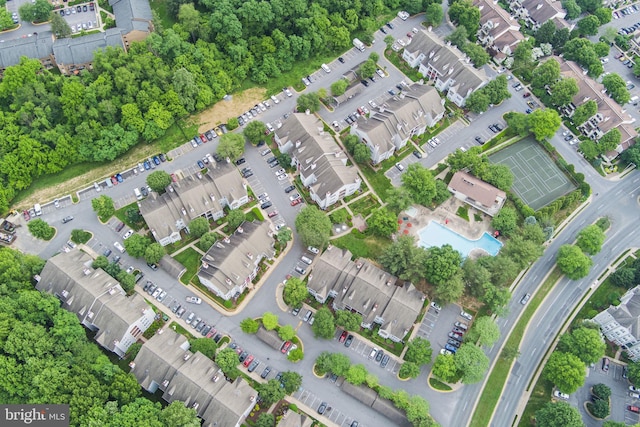 aerial overview of property's location